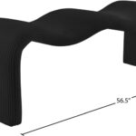 Willow Corduroy Fabric Upholstered Bench