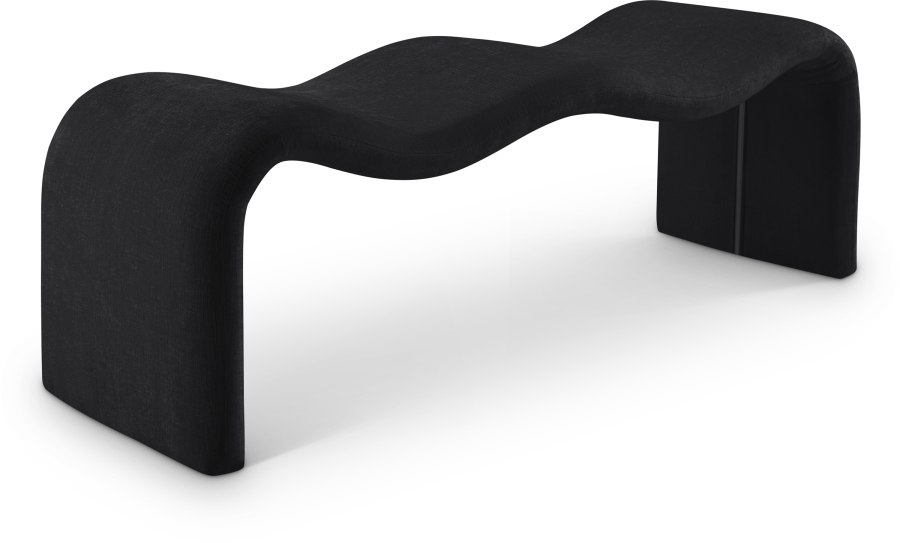 Willow Chenille Fabric Upholstered Bench