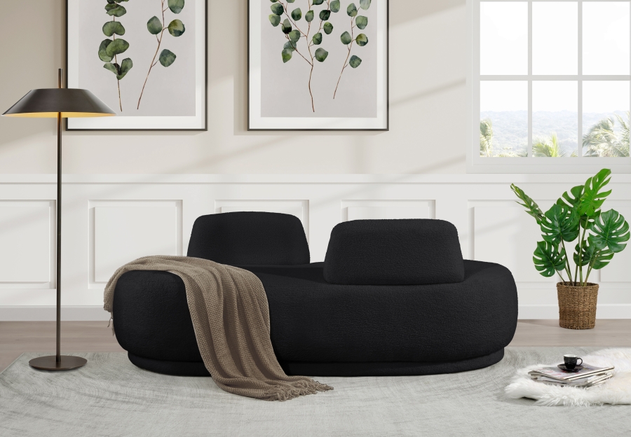 Argyle Teddy Fabric Upholstered Chaise/Loveseat