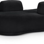Argyle Teddy Fabric Upholstered Chaise/Loveseat