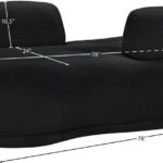 Argyle Teddy Fabric Upholstered Chaise/Loveseat