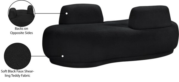 Argyle Teddy Fabric Upholstered Chaise/Loveseat