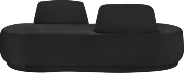 Argyle Chenille Fabric Upholstered Chaise/Loveseat