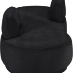 Argyle Chenille Fabric Upholstered Chaise/Loveseat