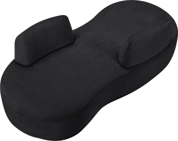 Argyle Chenille Fabric Upholstered Chaise/Loveseat