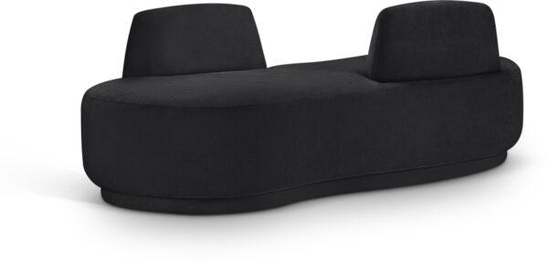 Argyle Chenille Fabric Upholstered Chaise/Loveseat