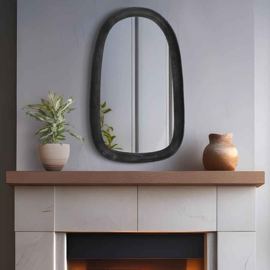 Auberge Alumnium Frame Mirror