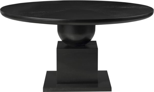Rishal 60" Solid Wood And Oak Veneer Dining Table