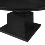 Rishal 60" Solid Wood And Oak Veneer Dining Table
