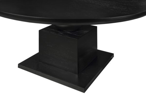 Rishal 60" Solid Wood And Oak Veneer Dining Table