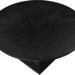 Rishal 60" Solid Wood And Oak Veneer Dining Table