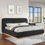 Rigby Boucle Fabric Upholstered Bed