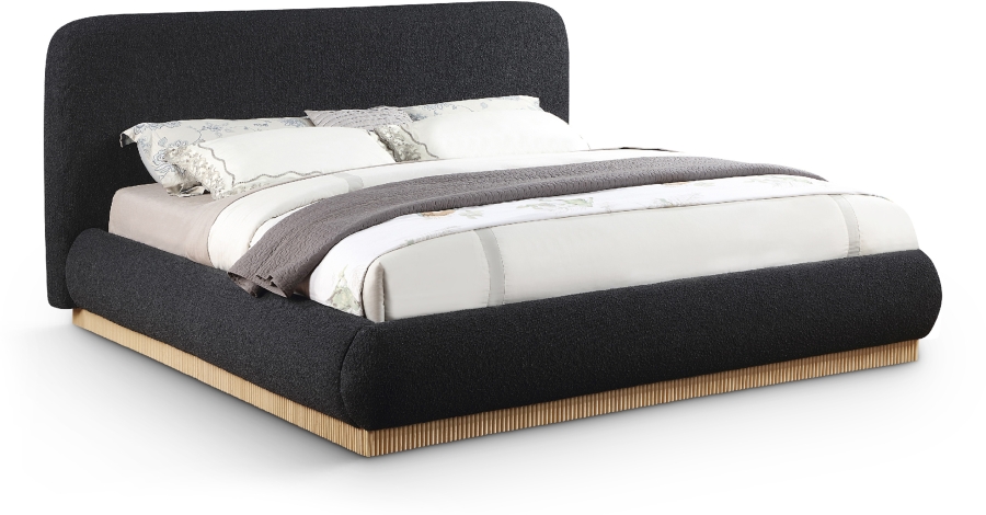 Rigby Boucle Fabric Upholstered Bed