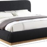 Rigby Boucle Fabric Upholstered Bed