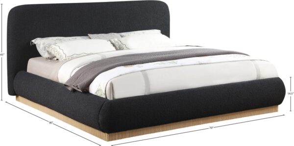 Rigby Boucle Fabric Upholstered Bed