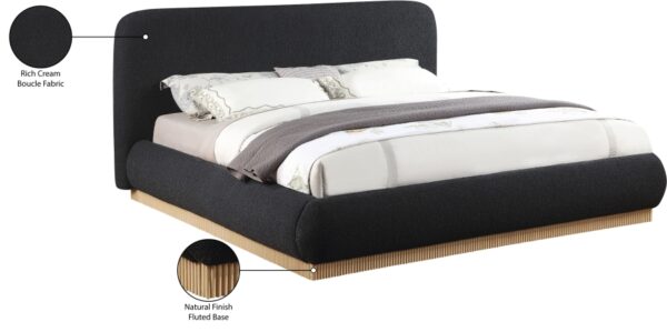 Rigby Boucle Fabric Upholstered Bed