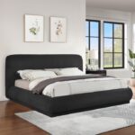 Rigby Boucle Fabric Upholstered Bed