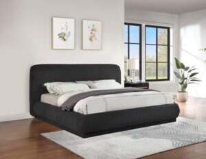 Rigby Boucle Fabric Upholstered Bed
