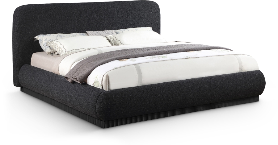 Rigby Boucle Fabric Upholstered Bed