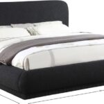 Rigby Boucle Fabric Upholstered Bed