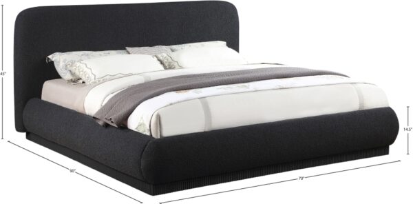 Rigby Boucle Fabric Upholstered Bed