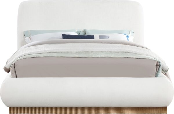 Rigby Linen Textured Fabric Upholstered Bed