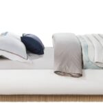 Rigby Linen Textured Fabric Upholstered Bed