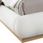 Rigby Linen Textured Fabric Upholstered Bed