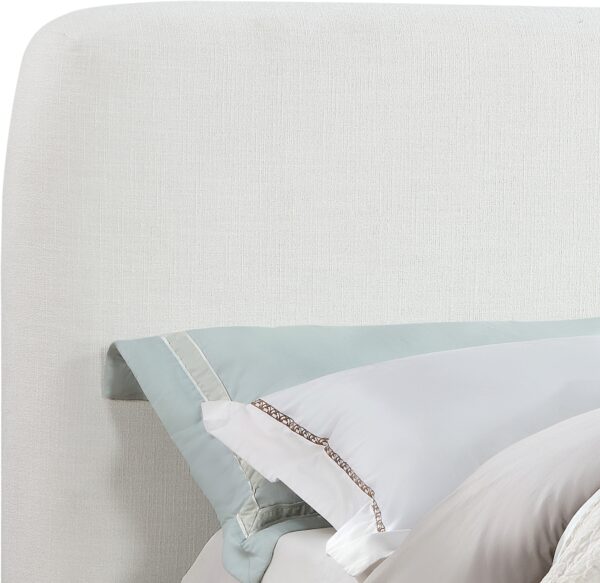 Rigby Linen Textured Fabric Upholstered Bed
