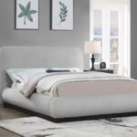Rigby Linen Textured Fabric Upholstered Bed