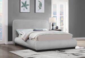 Rigby Linen Textured Fabric Upholstered Bed