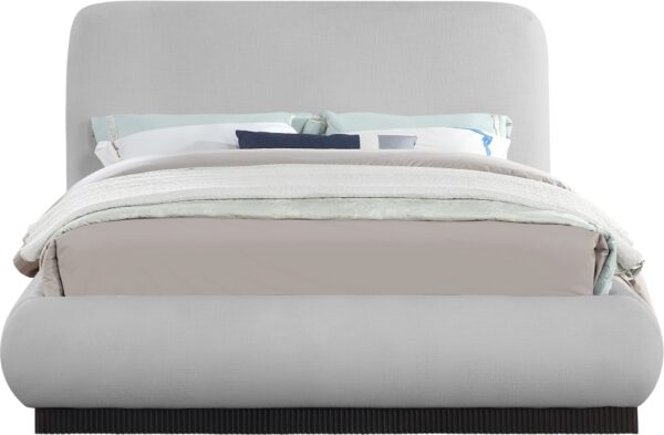 Rigby Linen Textured Fabric Upholstered Bed