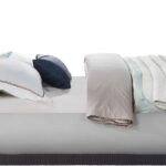 Rigby Linen Textured Fabric Upholstered Bed