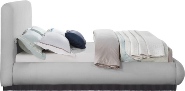 Rigby Linen Textured Fabric Upholstered Bed