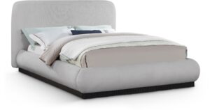 Rigby Linen Textured Fabric Upholstered Bed