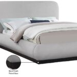 Rigby Linen Textured Fabric Upholstered Bed