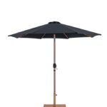 Fiji Water Resistant Fabric And Aluminum Patio Umbrella with Base Set