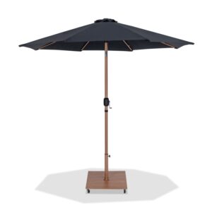 Fiji Water Resistant Fabric And Aluminum Patio Umbrella with Base Set