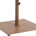 Fiji Water Resistant Fabric And Aluminum Patio Umbrella with Base Set