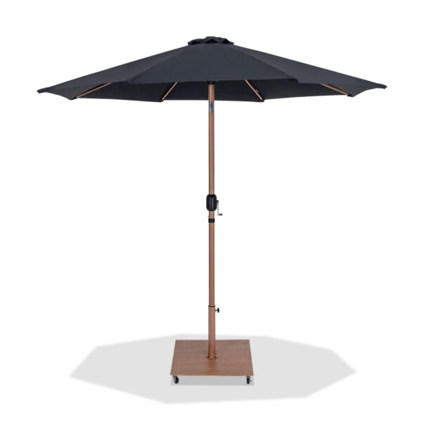 Fiji Water Resistant Fabric And Aluminum Patio Umbrella with Base Set