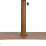 Fiji Water Resistant Fabric And Aluminum Patio Umbrella with Base Set