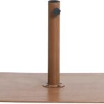 Fiji Water Resistant Fabric And Aluminum Patio Umbrella with Base Set