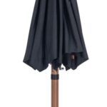 Fiji Water Resistant Fabric And Aluminum Patio Umbrella with Base Set
