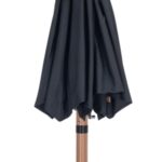 Fiji Water Resistant Fabric And Aluminum Patio Umbrella with Base Set