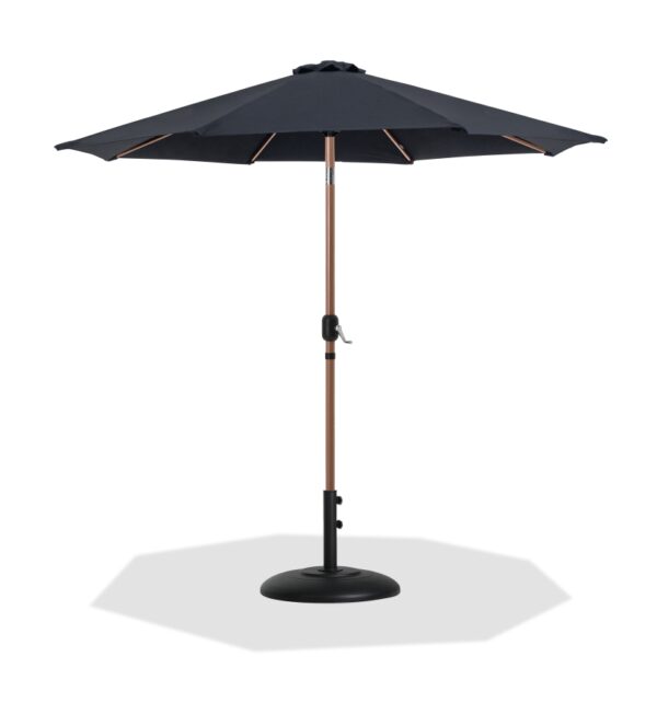 Fiji Water Resistant Fabric And Aluminum Patio Umbrella with Base Set