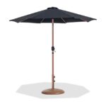 Fiji Water Resistant Fabric And Aluminum Patio Umbrella with Base Set