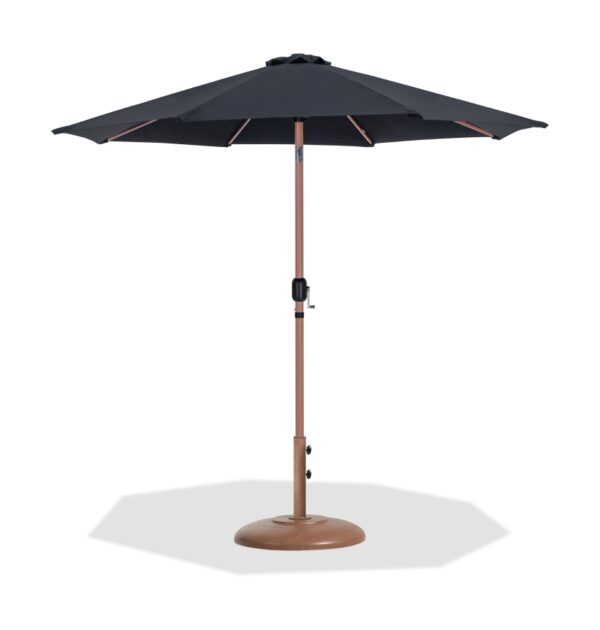 Fiji Water Resistant Fabric And Aluminum Patio Umbrella with Base Set