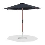 Fiji Water Resistant Fabric And Aluminum Patio Umbrella with Base Set