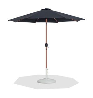 Fiji Water Resistant Fabric And Aluminum Patio Umbrella with Base Set