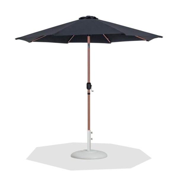 Fiji Water Resistant Fabric And Aluminum Patio Umbrella with Base Set